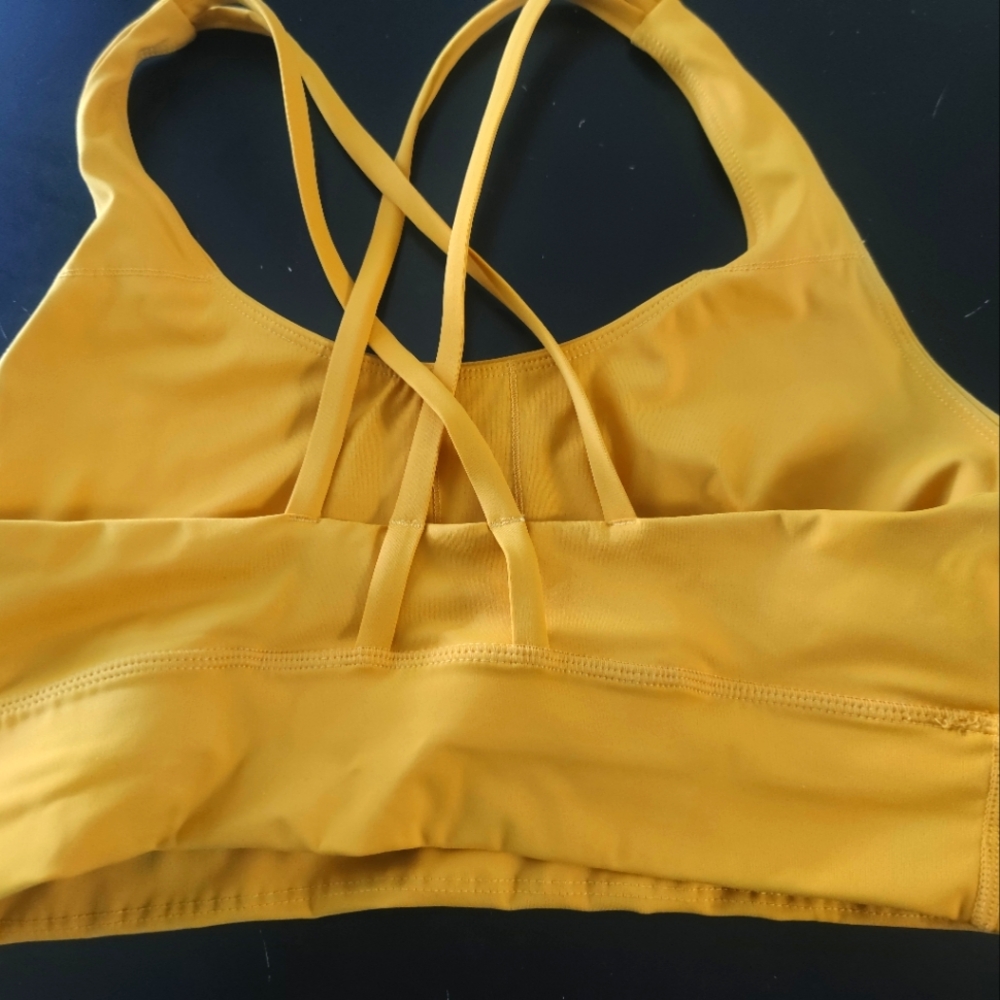 Women's Yellow Sports Bra